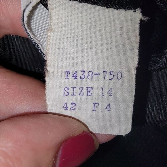 Pendleton Vintage 70s virgin wool black blazer jacket size 14 - Picture 6 of 6